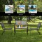 Costway 4 PCS Patio Furniture Set Sofa Coffee Table Steel Frame Garden